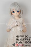 番石榴  Guavadoll（グアバ）145cm Aカップ DM02ヘッド Sビニール（PVC）ヘッド+TPEボディ 1：1 等身大ラブドール ジョイント 白髪