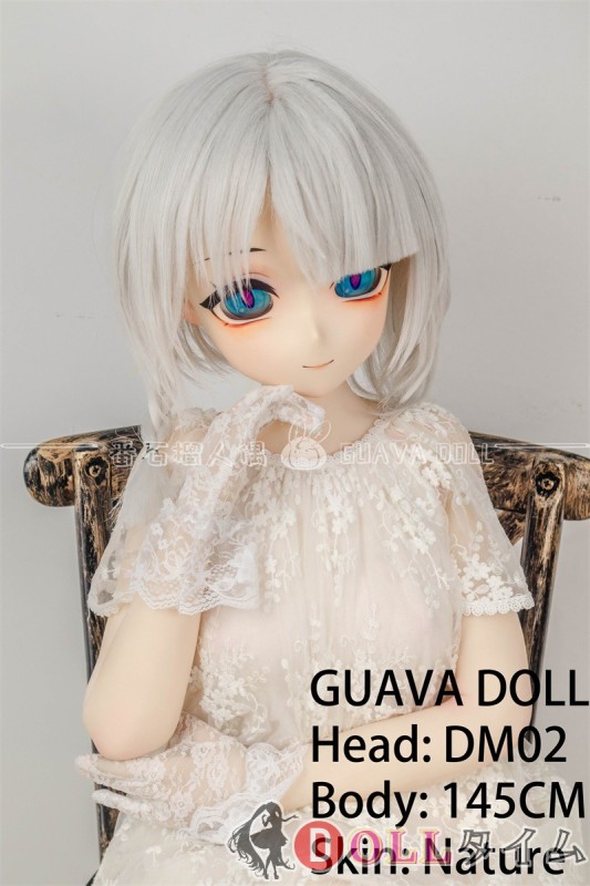 番石榴  Guavadoll（グアバ）145cm Aカップ DM02ヘッド Sビニール（PVC）ヘッド+TPEボディ 1：1 等身大ラブドール ジョイント 白髪