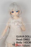 番石榴  Guavadoll（グアバ）145cm Aカップ DM02ヘッド Sビニール（PVC）ヘッド+TPEボディ 1：1 等身大ラブドール ジョイント 白髪