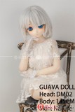 番石榴  Guavadoll（グアバ）145cm Aカップ DM02ヘッド Sビニール（PVC）ヘッド+TPEボディ 1：1 等身大ラブドール ジョイント 白髪