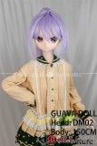 番石榴  Guavadoll（グアバ）150cm Aカップ DM02ヘッド Sビニール（PVC）ヘッド+TPEボディ 1：1 等身大ラブドール ジョイント  紫色の髪