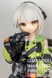 番石榴  Guavadoll（グアバ）145cm Aカップ DM02ヘッド Sビニール（PVC）ヘッド+TPEボディ 1：1 等身大ラブドール ジョイント 戦闘少女