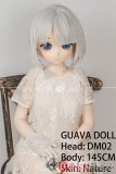 番石榴  Guavadoll（グアバ）145cm Aカップ DM02ヘッド Sビニール（PVC）ヘッド+TPEボディ 1：1 等身大ラブドール ジョイント 白髪