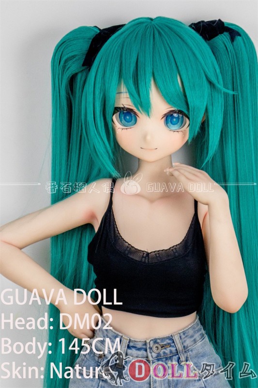 番石榴  Guavadoll（グアバ）145cm Aカップ DM02ヘッド Sビニール（PVC）ヘッド+TPEボディ 1：1 等身大ラブドール ジョイント cosplay初音ミク