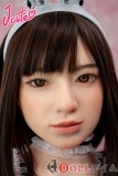J-CUTE 【Yuhoshi メイク】フルシリコン製137cm バスト平 AGD19 萌咲（もえ）ヘッド ラブドール 妹系 青と白のロリータドレスを着