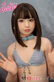 J-cute 【Yuhoshi メイク】澪（ミオ）フルシリコン製149cm バスト平 AGD01 澪（ミオ）ヘッド ラブドール 妹系 ストライプビキニを着