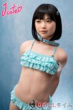 J-cute 【Yuhoshi メイク】フルシリコン製133cm バスト平 AGD07唯（ゆい）ヘッド ラブドール 妹系 ブルーグリーンのフリルビキニを着