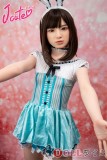 J-CUTE 【Yuhoshi メイク】フルシリコン製137cm バスト平 AGD19 萌咲（もえ）ヘッド ラブドール 妹系 青と白のロリータドレスを着