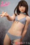 J-cute 【Yuhoshi メイク】澪（ミオ）フルシリコン製149cm バスト平 AGD01 澪（ミオ）ヘッド ラブドール 妹系 ストライプビキニを着