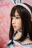 J-CUTE 【Yuhoshi メイク】フルシリコン製137cm バスト平 AGD19 萌咲（もえ）ヘッド ラブドール 妹系 青と白のロリータドレスを着