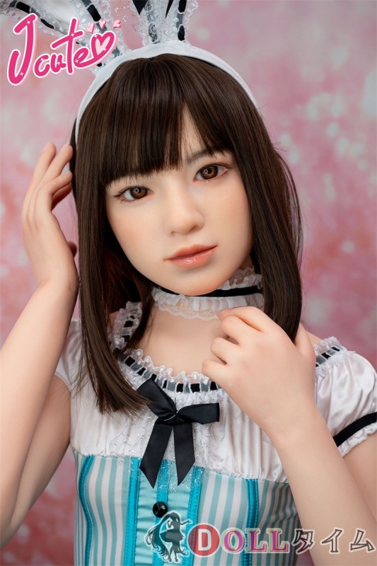 J-cute 【Yuhoshi メイク】フルシリコン製137cm バスト平 AGD19 萌咲（もえ）ヘッド ラブドール 妹系 青と白のロリータドレスを着