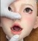 軟性シリコンヘッド（口開閉機能あり、オーラル可能、描く眉毛と付け睫毛）（口の深さは12cm）