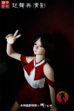SHEDOLL 艾琳 Aileen ヘッド 148cm Dカップ ボディー材質など選択可能 カスタマイズ可能 中式シャツと赤いスカート
