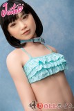 J-cute 【Yuhoshi メイク】フルシリコン製133cm バスト平 AGD07唯（ゆい）ヘッド ラブドール 妹系 ブルーグリーンのフリルビキニを着