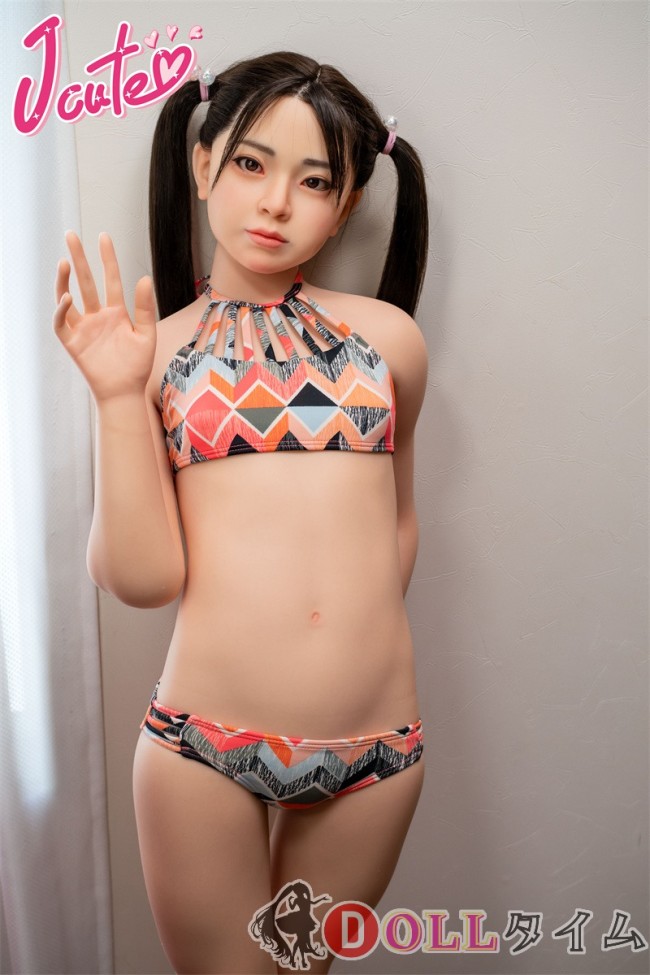 J-cute 133cm A-cup AGD17 羽純（はずみ）ヘッド ラブドール 妹系  ラブドール 妹系 フルシリコン製 リアルドール 菱形模様のビキニ