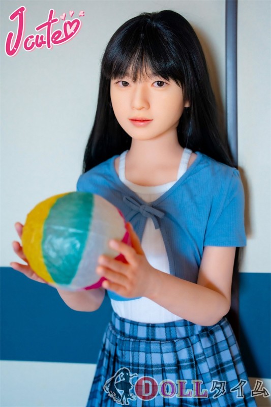 J-cute 137cm A-cup AGD19 萌咲（もえ）ヘッド  ラブドール 妹系 フルシリコン製 リアルドール 青いカーディガン