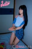 J-cute 137cm A-cup AGD19 萌咲（もえ）ヘッド  ラブドール 妹系 フルシリコン製 リアルドール 青いカーディガン
