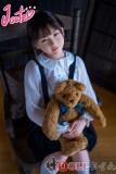J-CUTE Doll シリコン製ラブドール 149cm Aカップ 平らAGD08 美郁（みく）掲載画像のボディはリアルメイク付き サロペット シャツとサスペンダースカート
