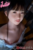 J-CUTE Doll シリコン製ラブドール 149cm Aカップ 平らAGD08 美郁（みく）掲載画像のボディはリアルメイク付き サロペット シャツとサスペンダースカート