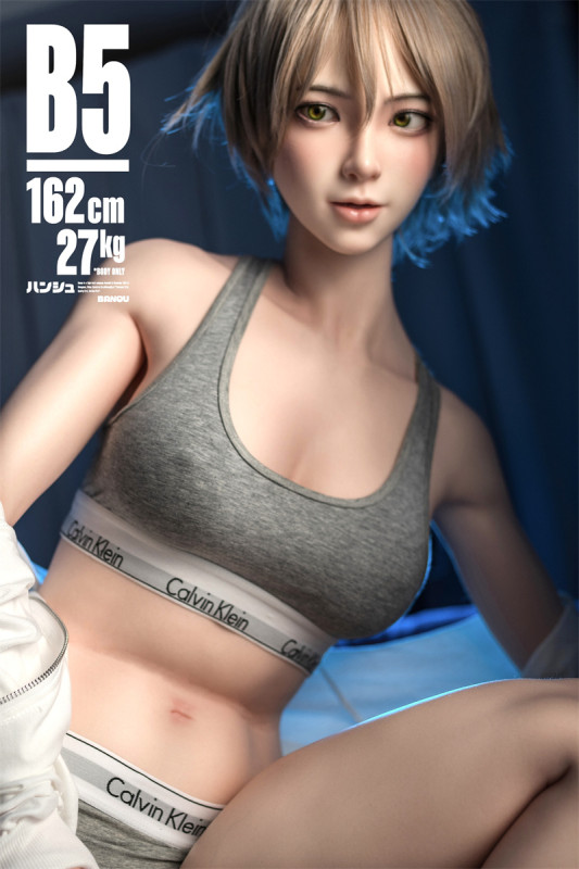BQDOLL 162cm Cカップ B5ヘッド フルシリコンラブドール 等身大リアルドール グレーのランジェリー