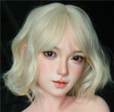 BQDOLL 148cm Dカップ B5ヘッド フルシリコンラブドール 等身大リアルドール 金髪と白い半袖