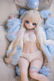 アニメドール ソフトビニール製ヘッド+TPE製ボディ WM Dolls 85cm AAカップ S001ヘッド 綿綿 むっちこ オナホールあり