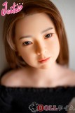 J-cute 137cm A-cup AGD17 羽純（はずみ）ヘッド  ラブドール 妹系 フルシリコン製 リアルドール  黒いオフショルダー