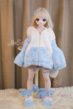 アニメドール ソフトビニール製ヘッド+TPE製ボディ WM Dolls 85cm AAカップ S001ヘッド 綿綿 むっちこ オナホールあり