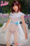 J-cute 133cm A-cup AGD07 唯（ゆい）ヘッド ラブドール 妹系 シリコンヘッド＋TPEボディ リアルドール ビキニの上に青と白のシアースカート