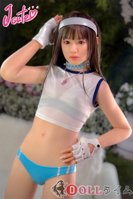 J-CUTE Doll シリコン製ラブドール 149cm Aカップ 平ら AGD10掲載画像のボディはリアルメイク付き サロペット 白いスポーツウェア