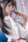 Doll Senior 148cm Cカップ #22 弥耶（Miye）シリコンヘッド TPE材質ボディー 材質選択可能 ダッチワイフ 掲載画像はフルシリコン製 植毛タイプ  白い上着