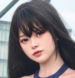Doll Senior 148cm Cカップ #22 弥耶（Miye）シリコンヘッド TPE材質ボディー 材質選択可能 ダッチワイフ 掲載画像はフルシリコン製 植毛タイプ  白い上着