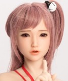 Sanhui Doll 158cm Dカップ #8ヘッド 口開閉機能選択可 【フェイシャルEX】機能対応可能 フルシリコン製ラブドール デニムトップとショートパンツ