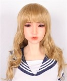 Sanhui Doll 158cm Dカップ #22ヘッド 口開閉機能選択可 【フェイシャルEX】機能対応可能 フルシリコン製ラブドール  半透明ブルー上衣