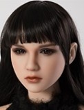 Sanhui Doll 158cm Dカップ #22ヘッド 口開閉機能選択可 【フェイシャルEX】機能対応可能 フルシリコン製ラブドール  半透明ブルー上衣