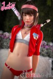 J-CUTE Doll シリコン製ラブドール 149cm Aカップ 平ら AGD10掲載画像のボディはリアルメイク付き 白いビキニと赤いジャケットを着たドール