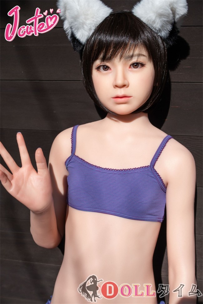 J-cute 137cm A-cup AGD17 羽純（はずみ）ヘッド  ラブドール 妹系 シリコン製ラブドール 紫のキャミソール