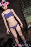 J-cute 137cm A-cup AGD17 羽純（はずみ）ヘッド  ラブドール 妹系 シリコン製ラブドール 紫のキャミソール