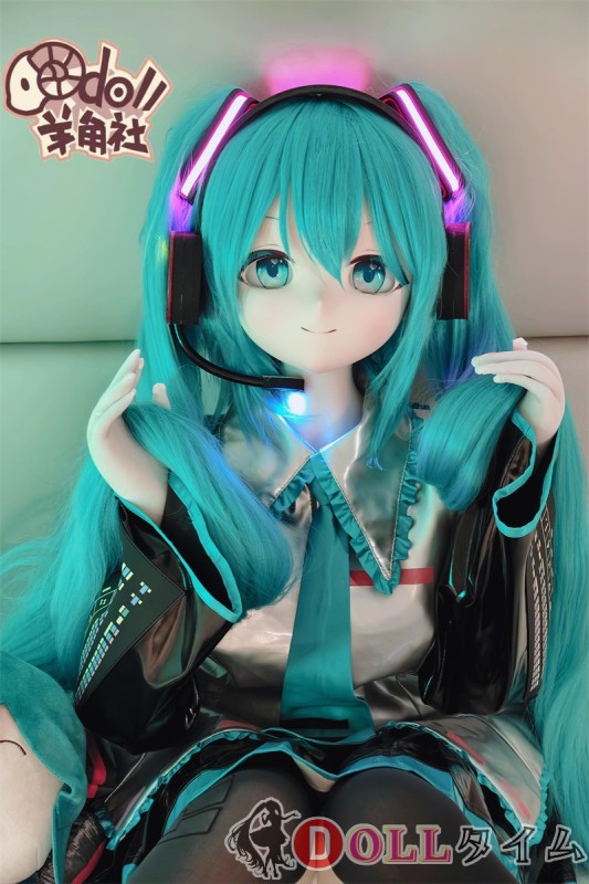 羊角社doll 155cm AAカップ ミクアニメヘッド ソフトビニール製ヘッド+S-TPE製ボディ 公式コスチューム