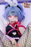 羊角社doll 155cm AAカップ ミクアニメヘッド ソフトビニール製ヘッド+S-TPE製ボディ ラビットホール衣装