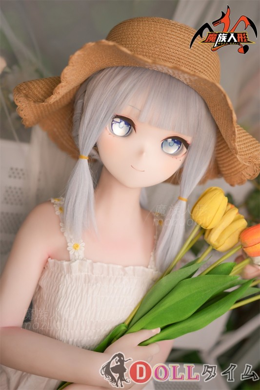 MOZU DOLL 130cm Aカップ 灵华ヘッド ソフトビニール製頭部+TPEヘッド一つ無料ゲット（オーラル機能あり、歯と舌付き）+TPE製ボディ 肌色＆眼球色＆メイク＆ウィッグ＆衣装は宣材写真と同じ COSPLAY原神の神里綾華 白いドレス