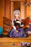 MOZU DOLL 130cm Aカップ 灵华ヘッド ソフトビニール製頭部+TPEヘッド一つ無料ゲット（オーラル機能あり、歯と舌付き）+TPE製ボディ 肌色＆眼球色＆メイク＆ウィッグ＆衣装は宣材写真と同じ COSPLAY原神の神里綾華