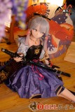 MOZU DOLL 130cm Aカップ 灵华ヘッド ソフトビニール製頭部+TPEヘッド一つ無料ゲット（オーラル機能あり、歯と舌付き）+TPE製ボディ 肌色＆眼球色＆メイク＆ウィッグ＆衣装は宣材写真と同じ COSPLAY原神の神里綾華