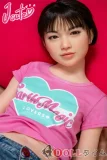 J Cute 133cm AGD07 ドール – ピンクとブルーのTシャツ、リアルなシリコーンアニメドール