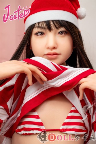 J-CUTE Doll シリコン製ラブドール 149cm Aカップ 平ら AGD08掲載画像のボディはリアルメイク付き 赤と白のビキニでフェスティブスタイル