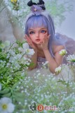最新技術【フェイシャルEX】Sanhui Doll 105cm Aカップ ラブドール  シームレス #3 ヘッド フルシリコン製 ブルージーンズ 青いドレスと青いウィッグ