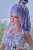 最新技術【フェイシャルEX】Sanhui Doll 105cm Aカップ ラブドール  シームレス #3 ヘッド フルシリコン製 ブルージーンズ 青いドレスと青いウィッグ