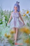 最新技術【フェイシャルEX】Sanhui Doll 105cm Aカップ ラブドール  シームレス #3 ヘッド フルシリコン製 ブルージーンズ 青いドレスと青いウィッグ
