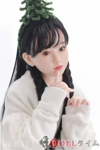 フルシリコン製 My Loli Waifu 略称MLW ロリ系ラブドール 127cm Aカップ 桃 Momoヘッド メイク選択可能 白いドレス