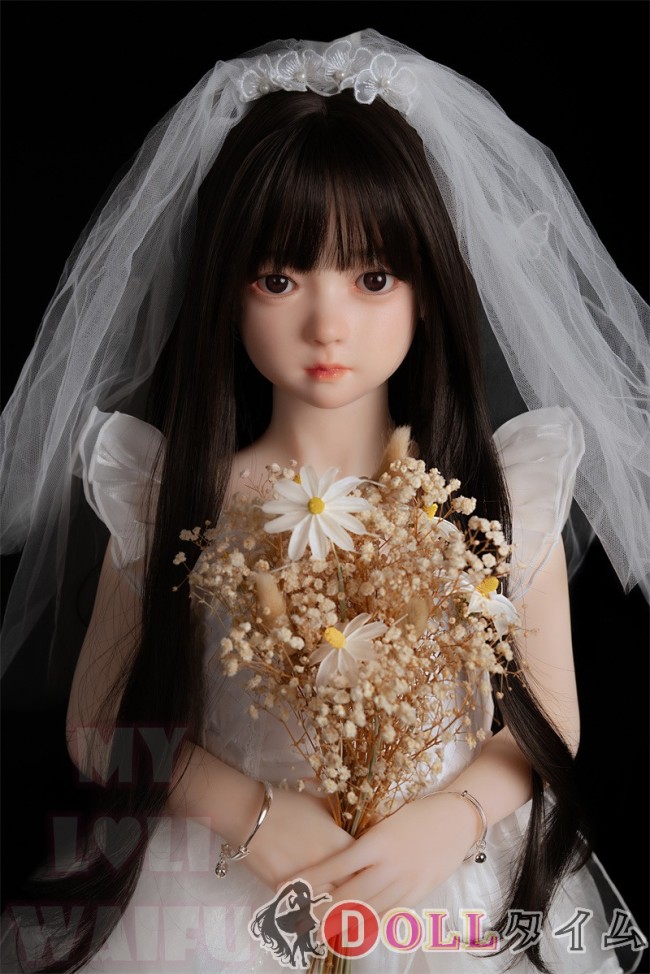 My Loli Waifu 略称MLWロり系ラブドール 100cm バスト平 Koharu ヘッド TPE材質ボディー +ヘッド材質選択可能 スパンコールのポンポンドレス